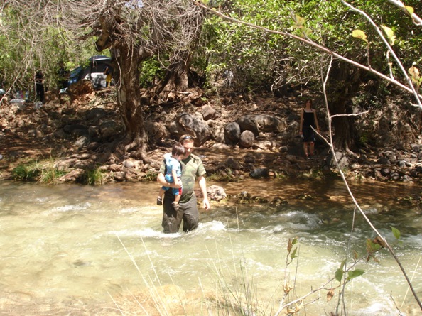 Fossil Creek - crossing back